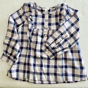 Girls cotton Crewcuts swing blouse